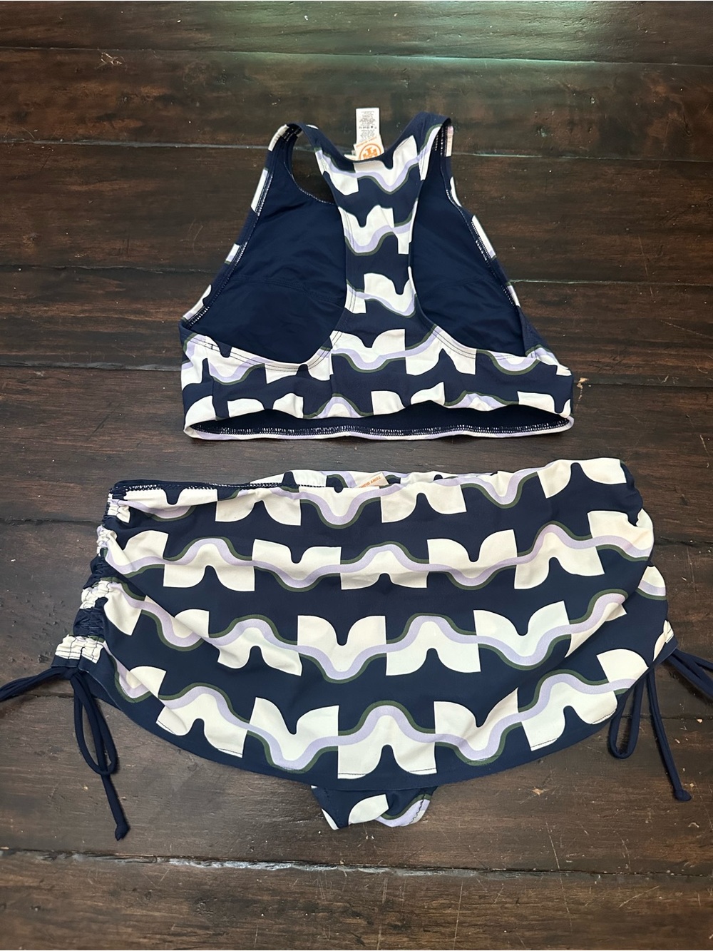 Tory Burch Windwell High Neck Top & Skirt Bottom Bikini Set XS/S 38895 - Picture 6 of 8